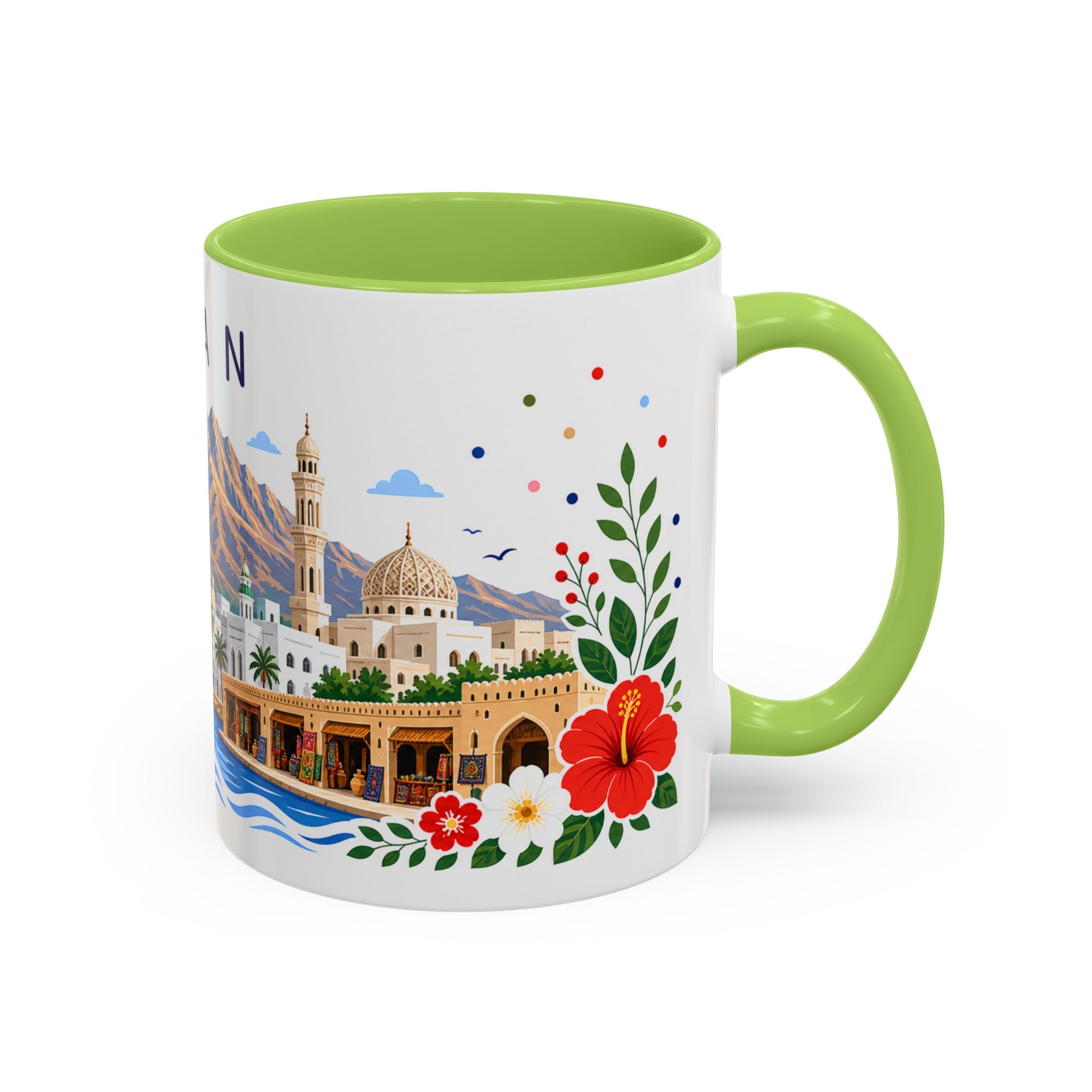 Oman Coffee Mug | Travel Souvenir Accent Mug | Place Gift Ceramic Cup 11oz 15oz