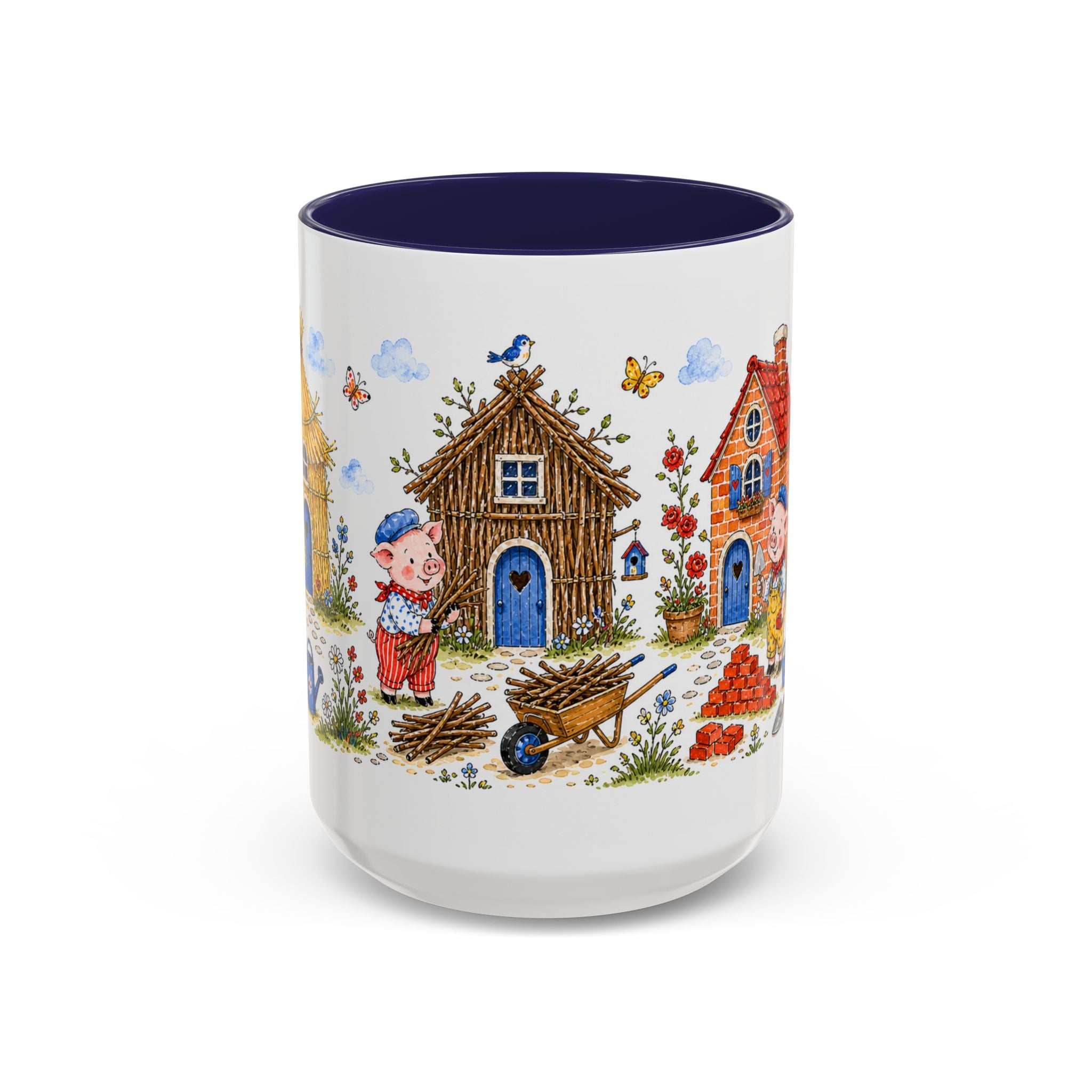 Three Little Pigs Mug | Storybook Fairy Tale Accent Coffee Mug | EveryLegend