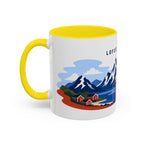 Lofoten Islands Coffee Mug | Travel Destination Souvenir Gift | Accent Color Ceramic 11oz 15oz
