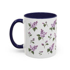 New Hampshire Purple Lilac Mug, State Flower Floral Coffee Cup, 11oz Botanical Gift