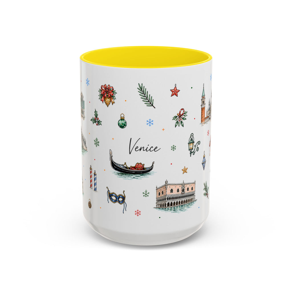 Venice Christmas Mug | Watercolor City Souvenir, Travel Memory Cup