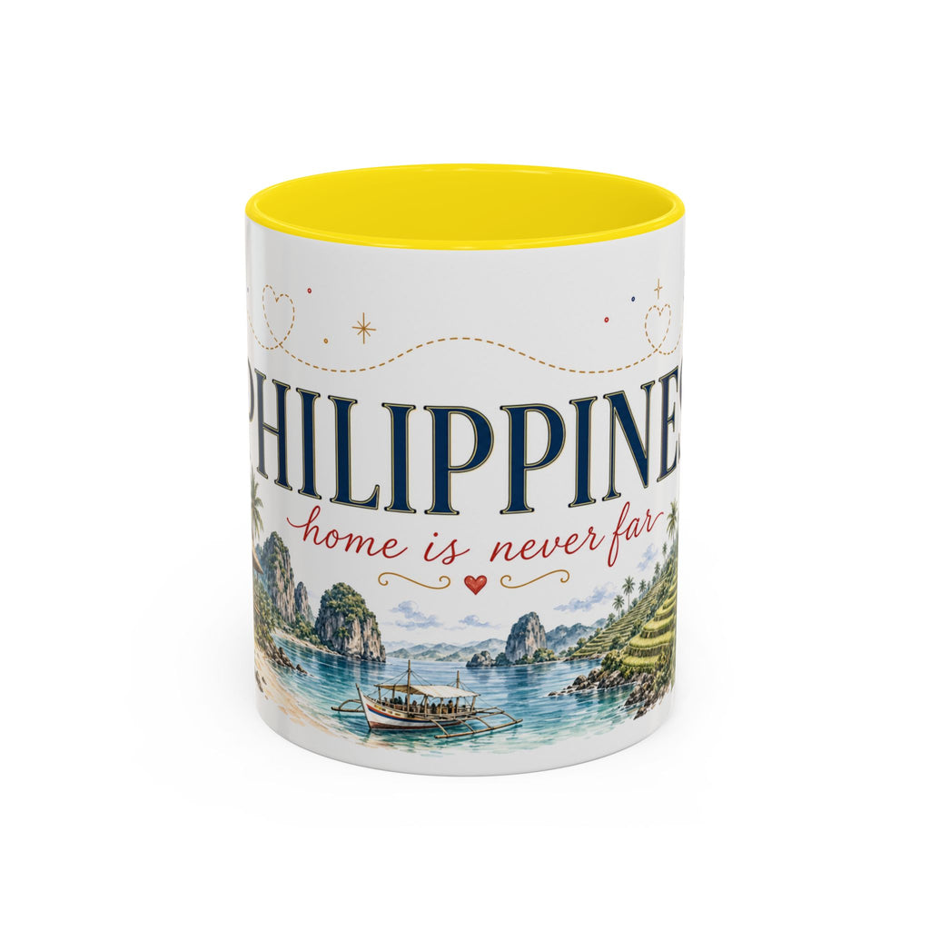 Philippines Home Country Mug | Moving Away Gift | Long Distance Friendship | 11 oz 15 oz Accent Mug