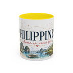 Philippines Home Country Mug | Moving Away Gift | Long Distance Friendship | 11 oz 15 oz Accent Mug
