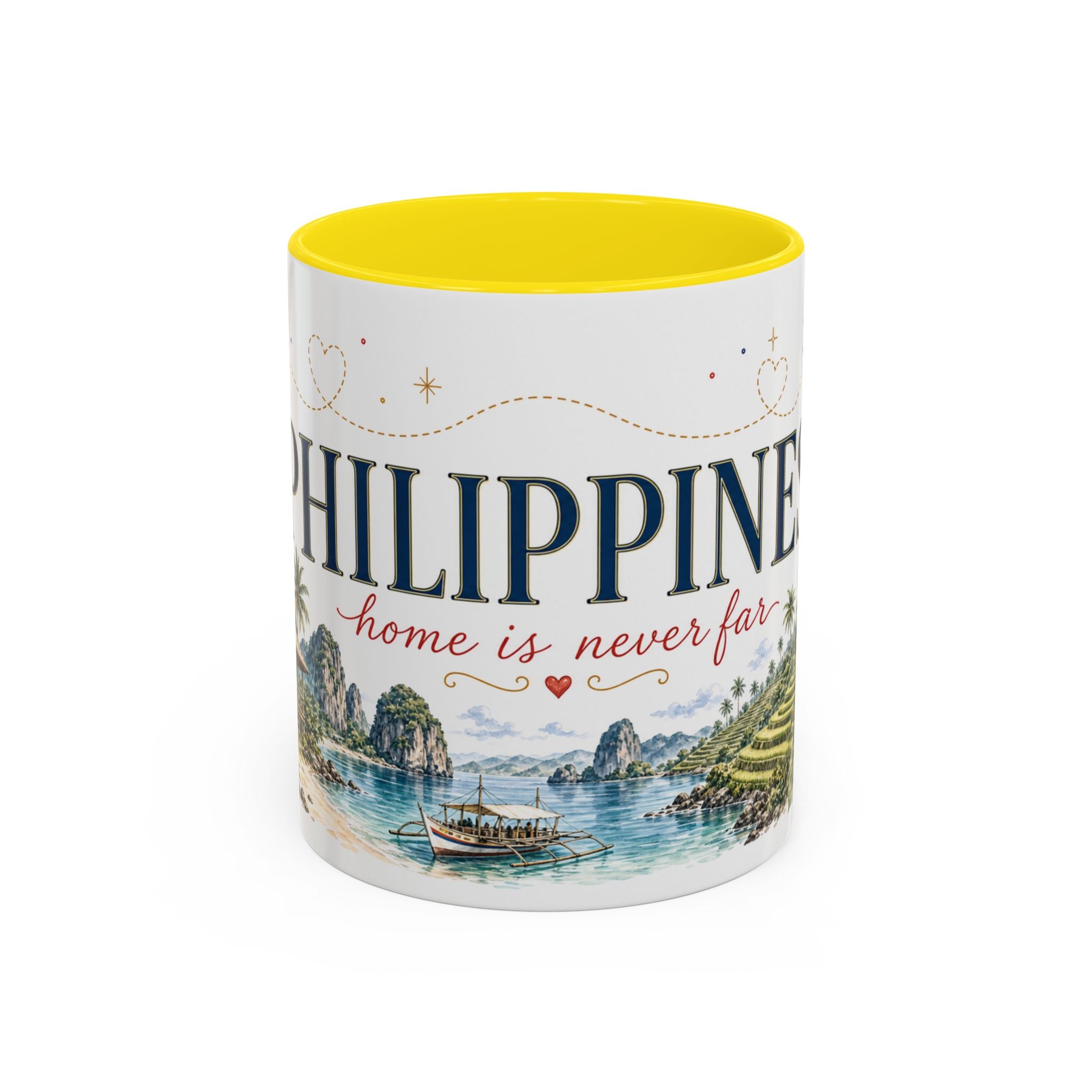 Philippines Home Country Mug | Moving Away Gift | Long Distance Friendship | 11 oz 15 oz Accent Mug
