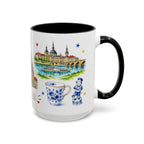 Dresden Illustrated Travel Mug | City Souvenir Accent Coffee Mug | 11oz 15oz Ceramic Cup