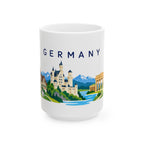 Germany travel and soccer mug 15 oz front