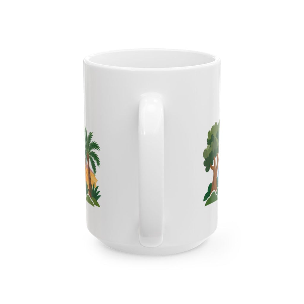 Morocco travel and soccer mug 15 oz back
