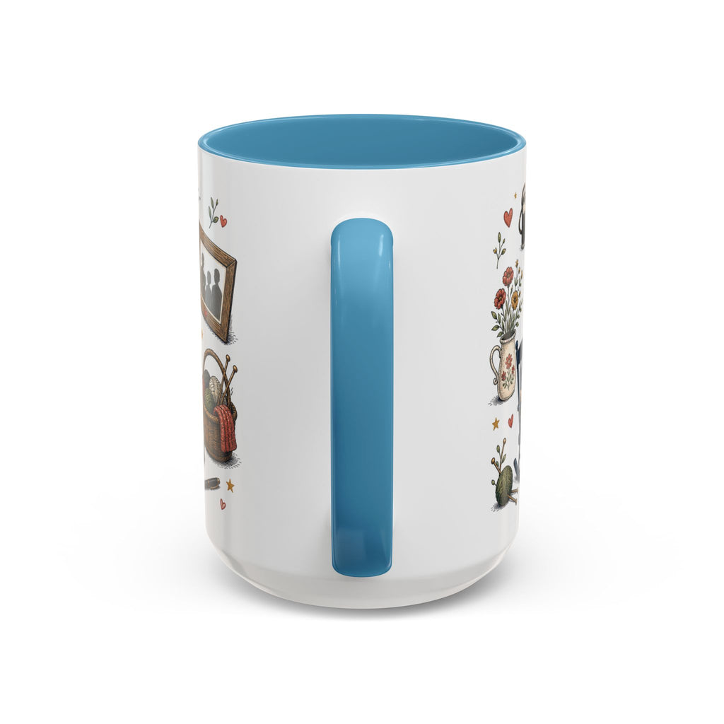 Best Grandparents Ever Coffee Mug | Gift From Grandkids | Accent Color Ceramic 11oz 15oz