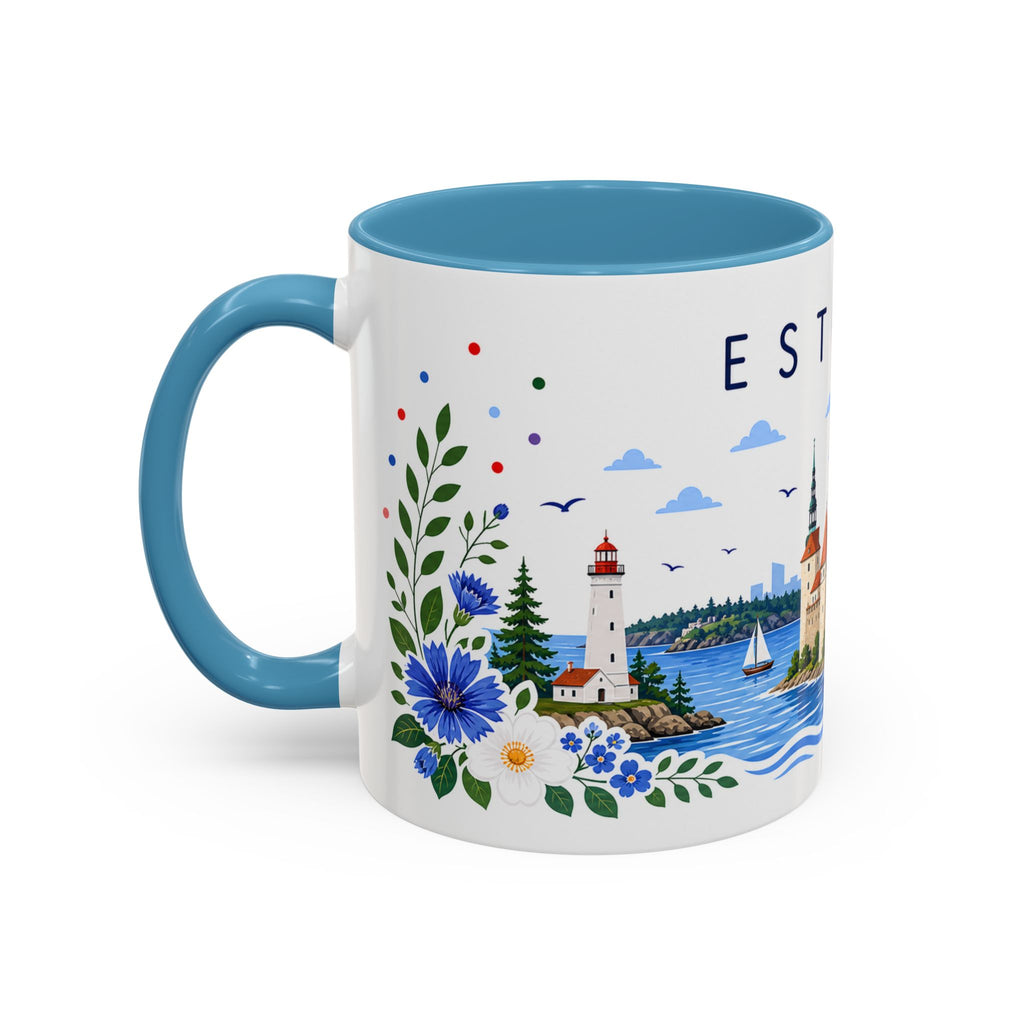 Estonia Coffee Mug | Travel Souvenir Accent Mug | Place Gift Ceramic Cup 11oz 15oz