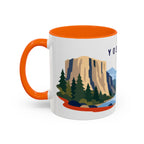 Yosemite Coffee Mug | Travel Destination Souvenir Gift | Accent Color Ceramic 11oz 15oz