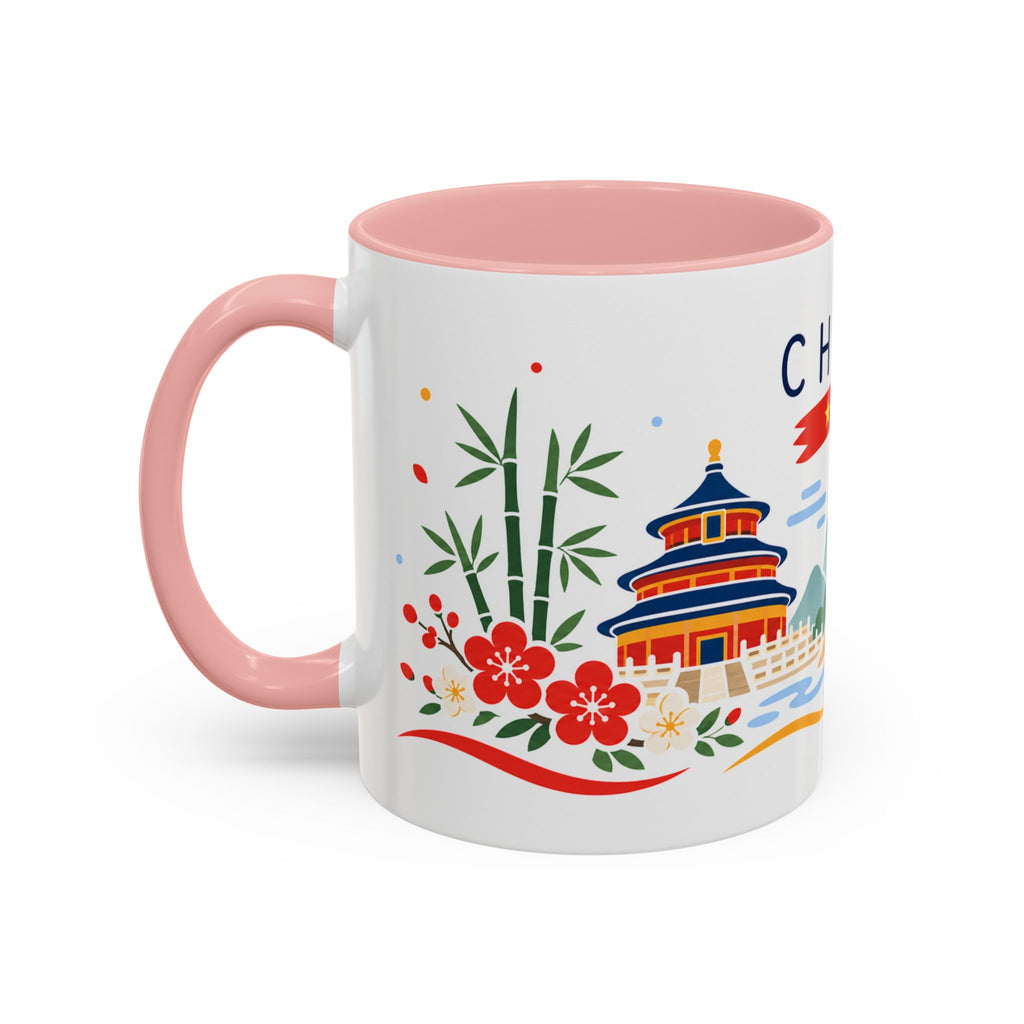 China Coffee Mug | Travel Souvenir Accent Mug | Country Gift Ceramic Cup 11oz 15oz