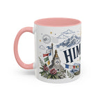 Himalaya Coffee Mug | Travel Destination Souvenir Gift | Accent Color Ceramic 11oz 15oz