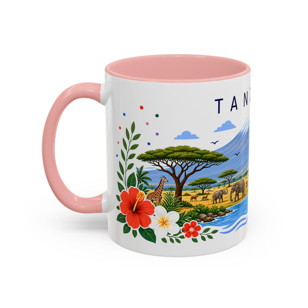 Tanzania Coffee Mug | Travel Souvenir Accent Mug | Place Gift Ceramic Cup 11oz 15oz