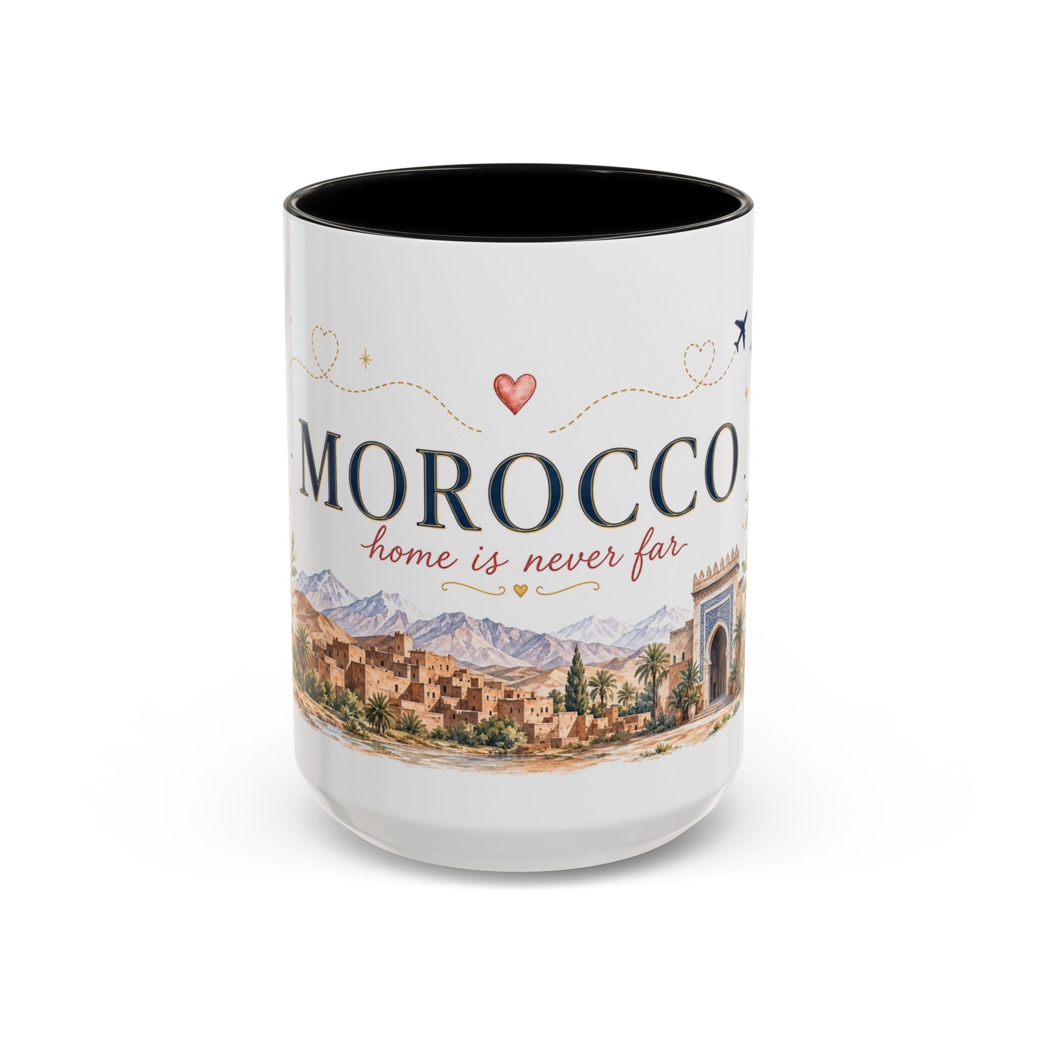 Morocco Home Country Mug | Moving Away Gift | Long Distance Friendship | 11 oz 15 oz Accent Mug