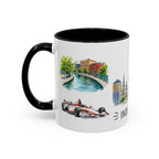 Indianapolis Illustrated Travel Mug | City Souvenir Accent Coffee Mug | 11oz 15oz Ceramic Cup