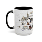 Vienna Coffee Mug | Austria Souvenir Travel Gift | Accent Color Ceramic 11oz 15oz