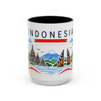 Indonesia Coffee Mug | Travel Souvenir Accent Mug | Country Gift Ceramic Cup 11oz 15oz