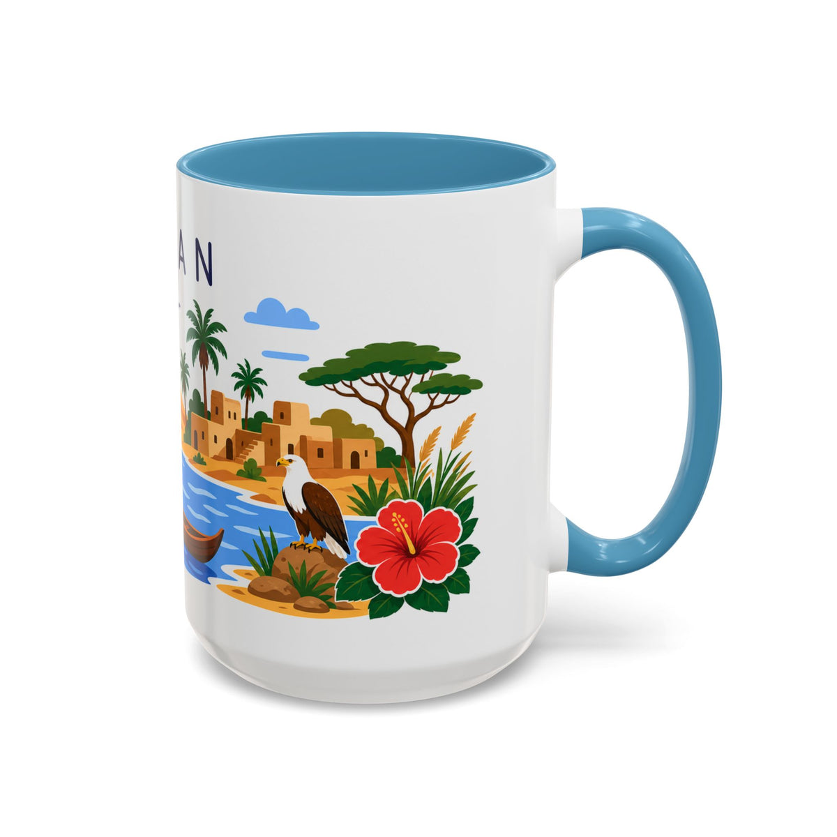 Sudan Home Country Mug | Moving Away Gift | Long Distance Friendship | 11 oz 15 oz Accent Mug