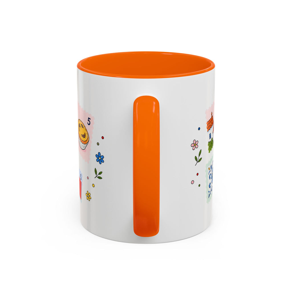 Lisbon Coffee Mug | Postage Stamp Collage Mug | Travel Souvenir Accent Cup 11oz 15oz