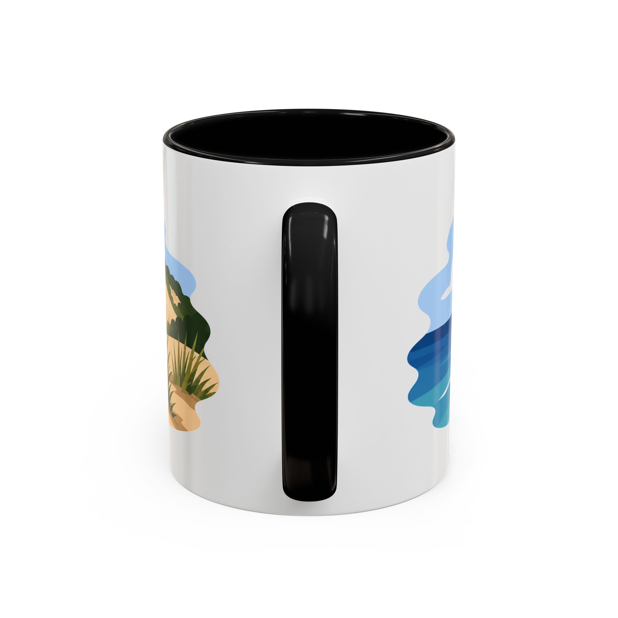 Indiana Dunes National Park Coffee Mug | Solid Color Block Park Souvenir | 11oz 15oz Accent Mug