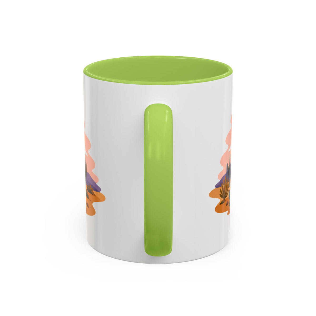 Saguaro National Park Coffee Mug | Solid Color Block Park Souvenir | 11oz 15oz Accent Mug
