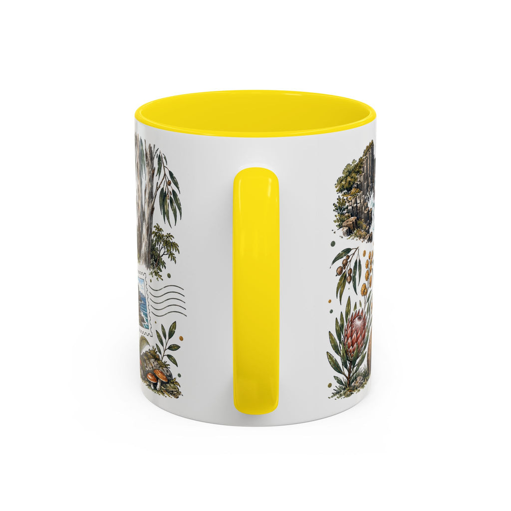 Tasmania Coffee Mug | Travel Destination Souvenir Gift | Accent Color Ceramic 11oz 15oz