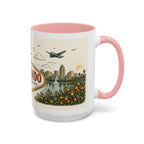 Orlando Coffee Mug | United States Travel Souvenir | Vintage Illustrated City Gift | 11 oz 15 oz Accent Mug
