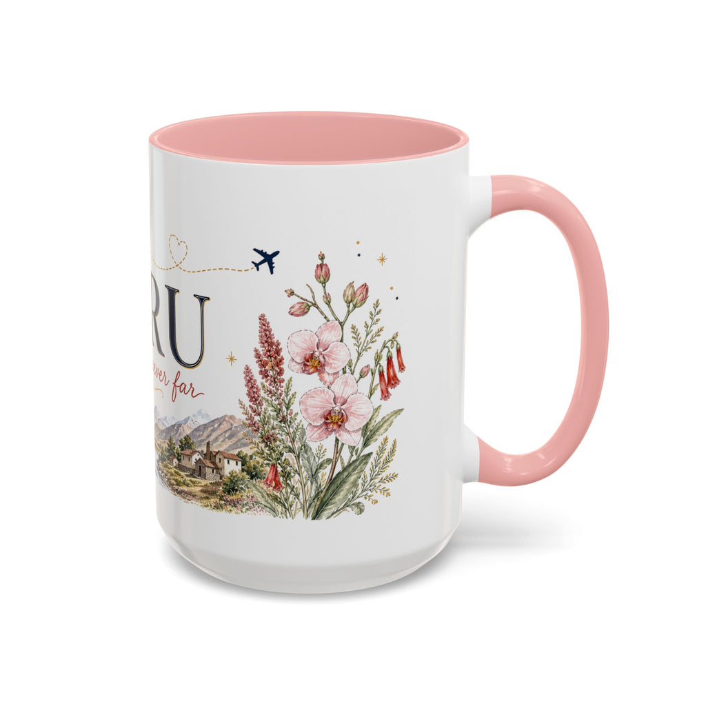 Peru Home Country Mug | Moving Away Gift | Long Distance Friendship | 11 oz 15 oz Accent Mug