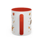 Thanksgiving Turkey Mug | Friendly Woodland Watercolor Gift | Autumn Accent Cup 11oz 15oz