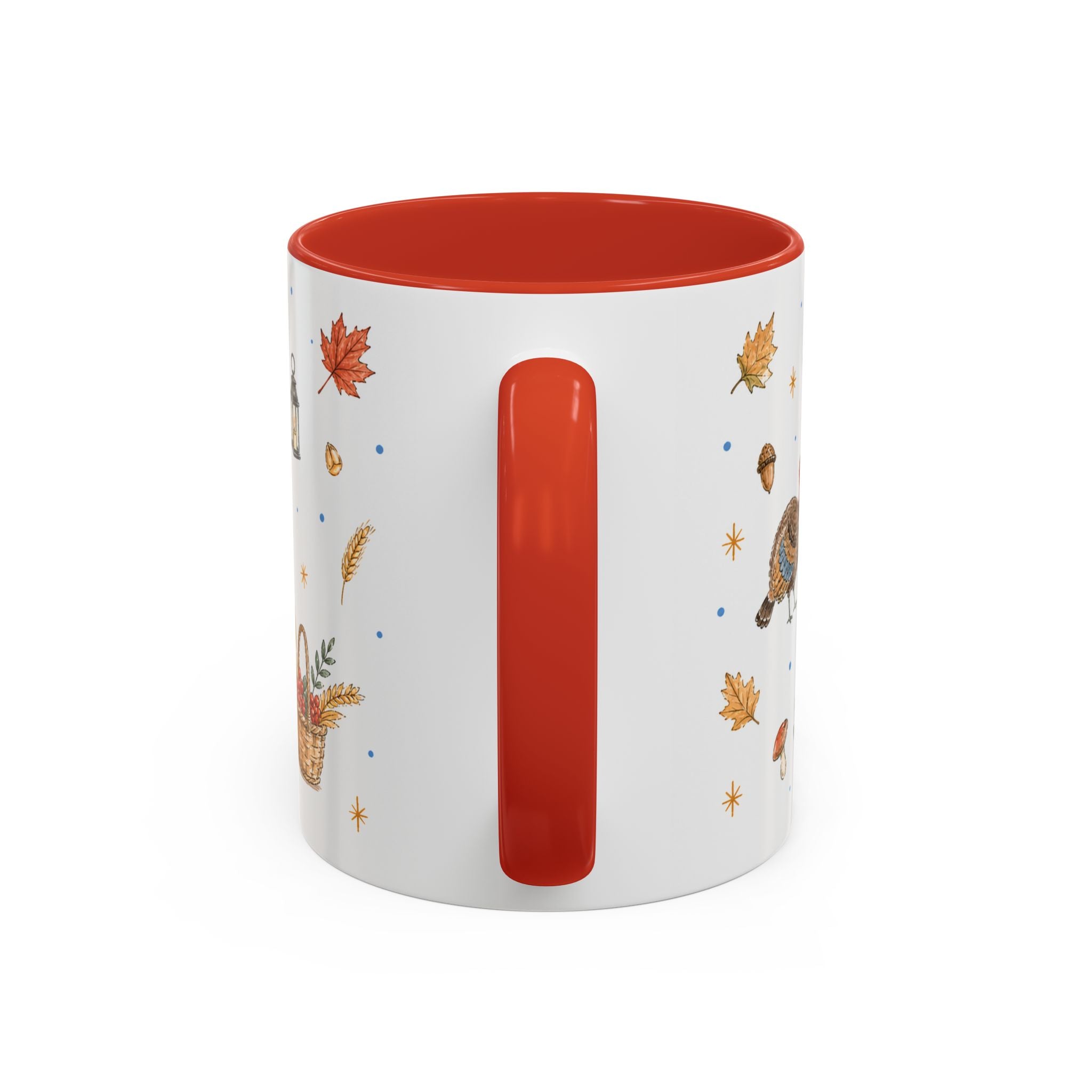 Thanksgiving Turkey Mug | Friendly Woodland Watercolor Gift | Autumn Accent Cup 11oz 15oz