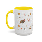 Thanksgiving Turkey Mug | Friendly Woodland Watercolor Gift | Autumn Accent Cup 11oz 15oz