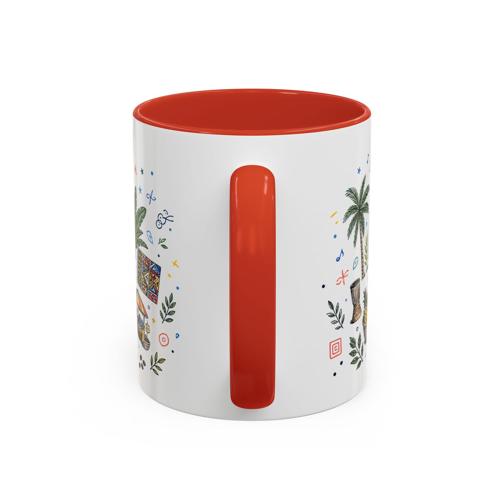 Kinshasa Coffee Mug | DR Congo Souvenir Travel Gift | Accent Color Ceramic 11oz 15oz