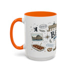 Berlin Coffee Mug | Germany Souvenir Travel Gift | Accent Color Ceramic 11oz 15oz
