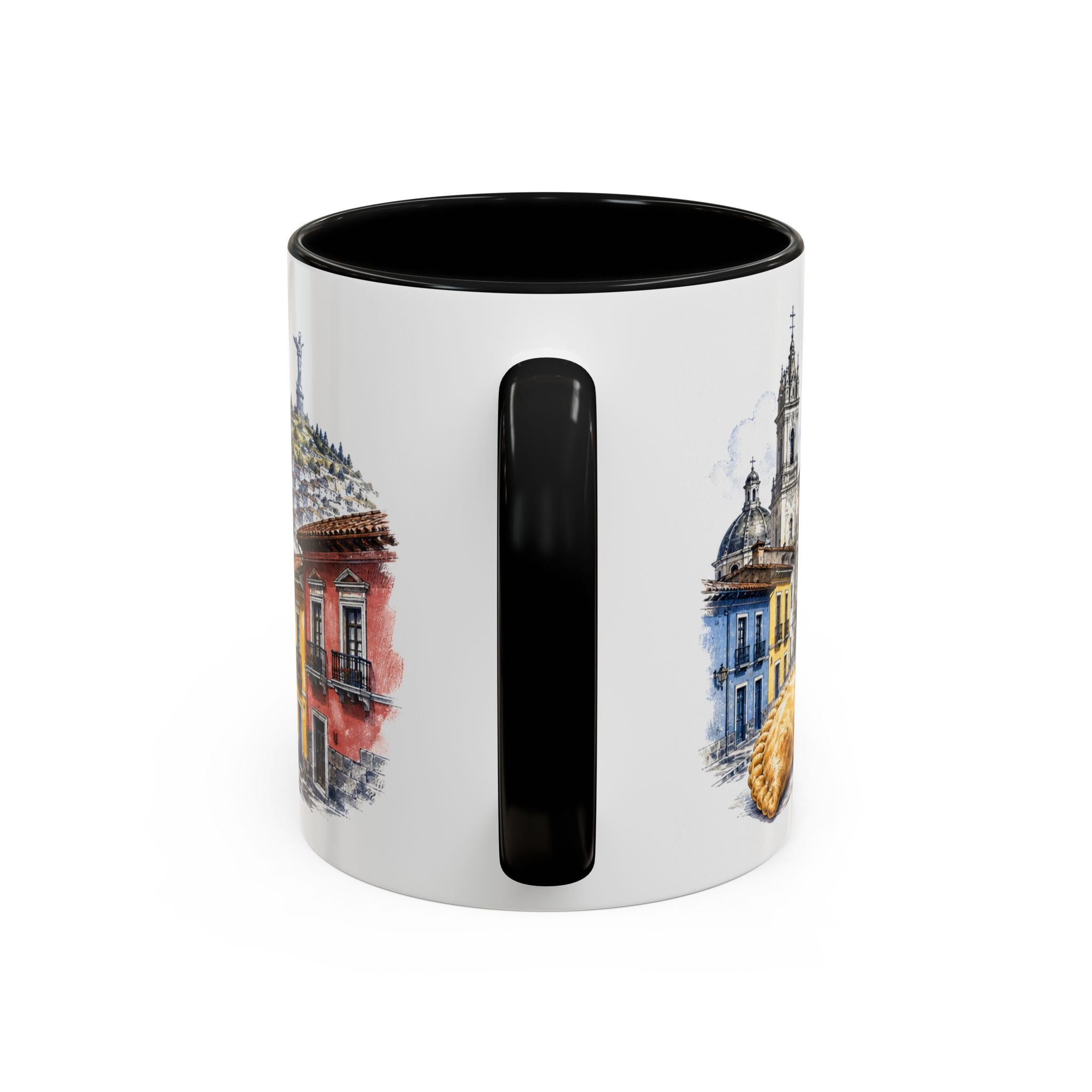 Quito Coffee Mug | Ecuador Travel Souvenir | Vintage Illustrated City Gift | 11 oz 15 oz Accent Mug