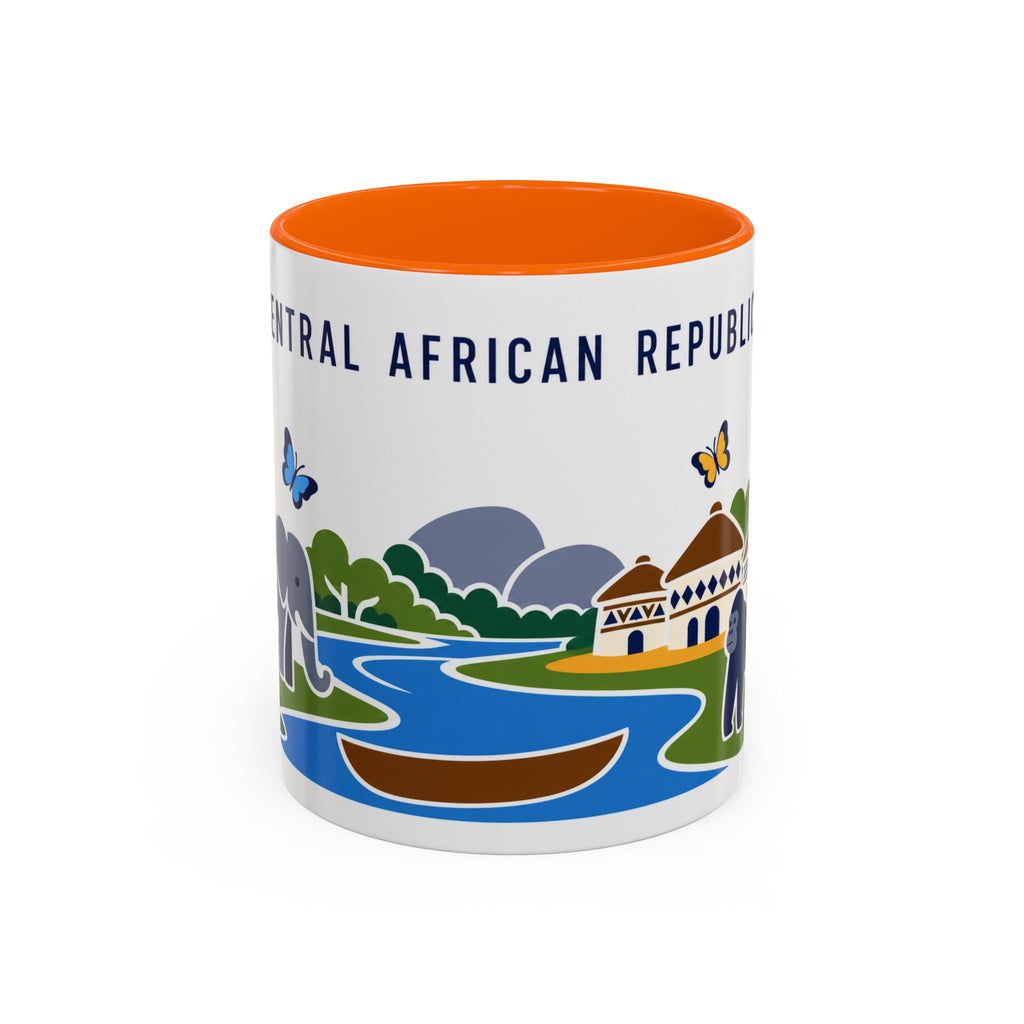 Central African Republic Coffee Mug | Travel Souvenir Accent Mug | Country Gift Ceramic Cup 11oz 15oz