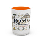 Rome Coffee Mug | Italy Souvenir Travel Gift | Accent Color Ceramic 11oz 15oz