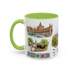 Seville Illustrated Travel Mug | City Souvenir Accent Coffee Mug | 11oz 15oz Ceramic Cup