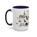 Vienna Coffee Mug | Austria Souvenir Travel Gift | Accent Color Ceramic 11oz 15oz
