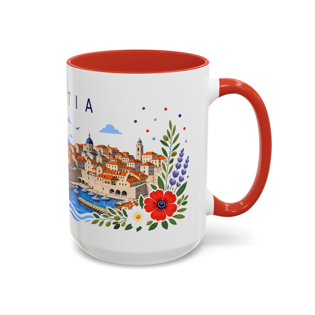 Croatia Coffee Mug | Travel Souvenir Accent Mug | Place Gift Ceramic Cup 11oz 15oz