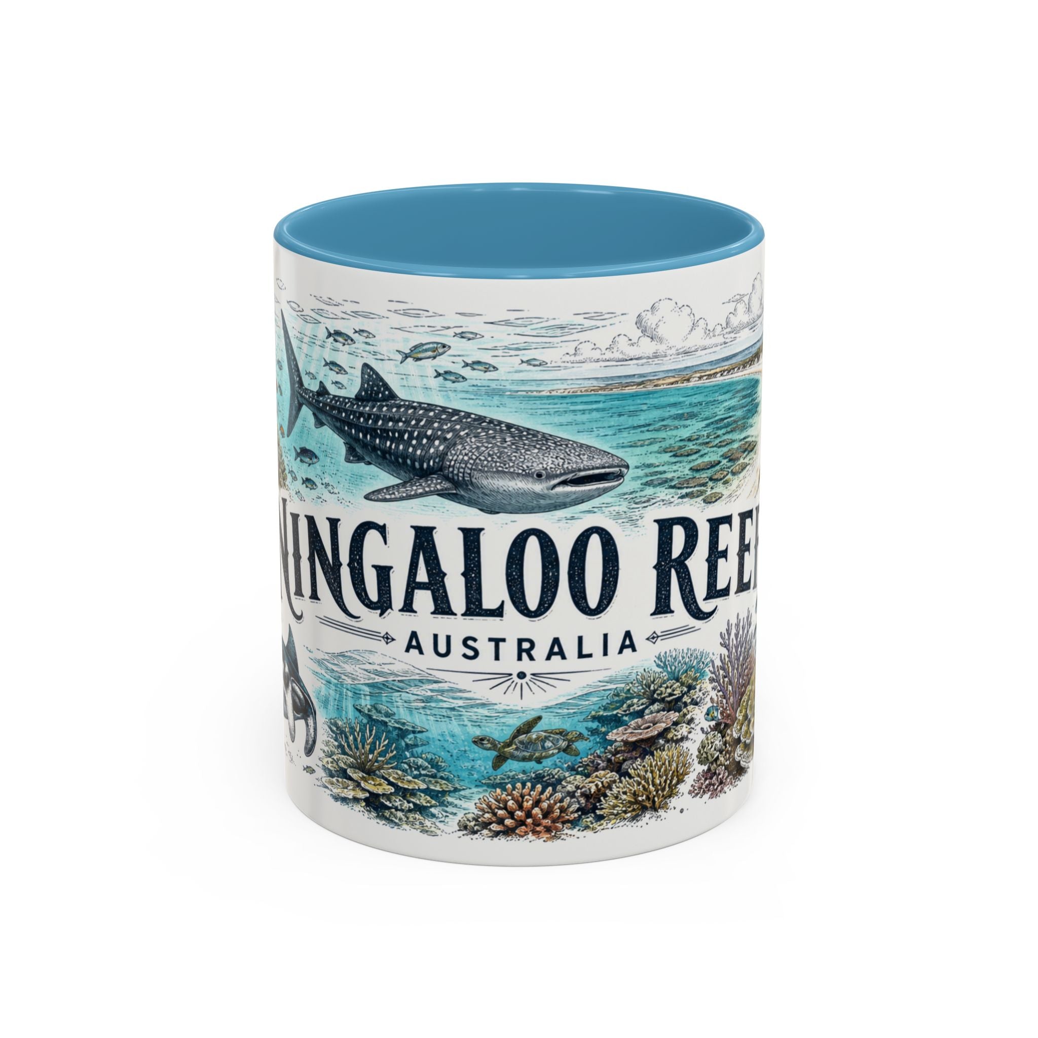 Ningaloo Reef Mug, Australia Travel Souvenir, Bucket List Gift, Accent Ceramic Coffee Mug 11oz 15oz