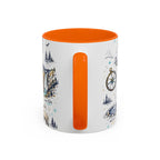 Yellowstone National Park Coffee Mug | Hiking Camping Nature Gift | Accent Color Ceramic 11oz 15oz