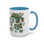 Plitvice Lakes Coffee Mug | Travel Destination Souvenir Gift | Accent Color Ceramic 11oz 15oz