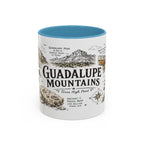 Guadalupe Mountains National Park Coffee Mug | Texas Desert Peaks Hiking Gift | Accent Color Ceramic 11oz 15oz