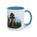Sequoia National Park Coffee Mug | Solid Color Block Park Souvenir | 11oz 15oz Accent Mug