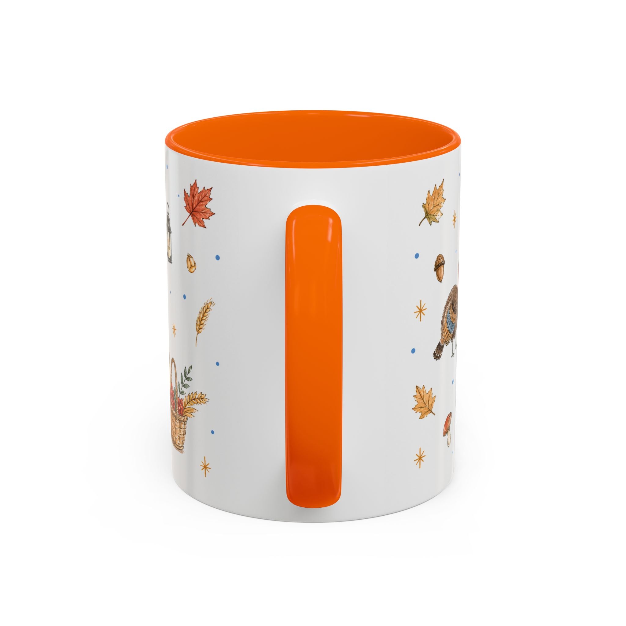 Thanksgiving Turkey Mug | Friendly Woodland Watercolor Gift | Autumn Accent Cup 11oz 15oz