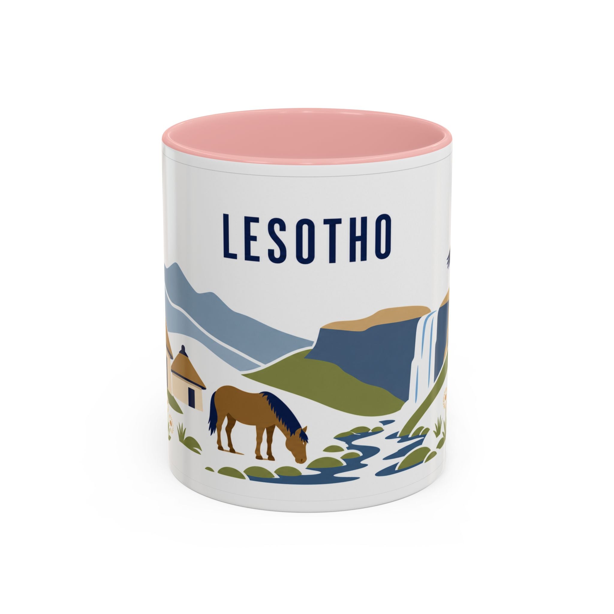 Lesotho Coffee Mug | Travel Souvenir Accent Mug | Country Gift Ceramic Cup 11oz 15oz