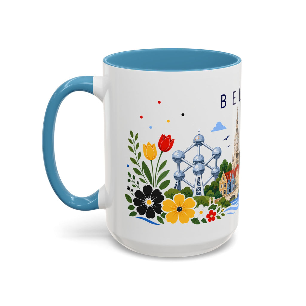 Belgium Coffee Mug | Travel Souvenir Accent Mug | Place Gift Ceramic Cup 11oz 15oz