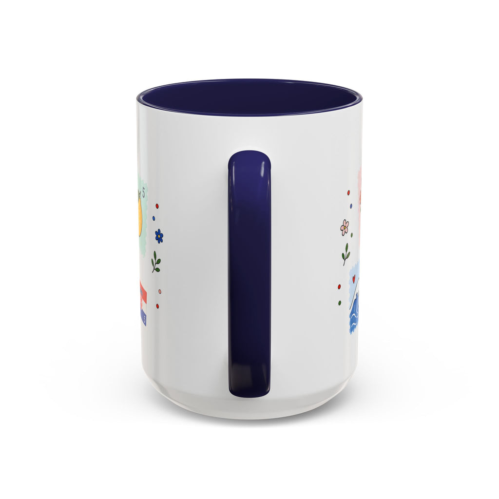 Dubrovnik Coffee Mug | Postage Stamp Collage Mug | Travel Souvenir Accent Cup 11oz 15oz