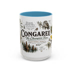 Congaree National Park Coffee Mug | South Carolina Forest Floodplain Gift | Accent Color Ceramic 11oz 15oz