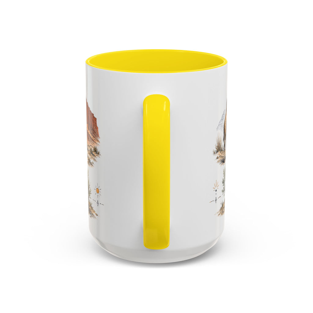 Gobi Desert Mug, Mongolia Travel Souvenir, Bucket List Gift, Accent Ceramic Coffee Mug 11oz 15oz